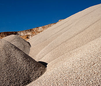 A pile of small stones